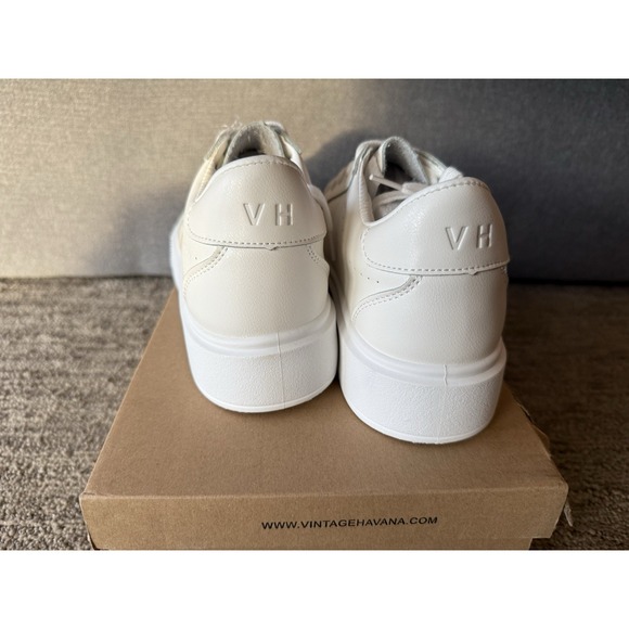 Vintage Havana Lauree Womens Shoes Sz 8 Athletic White Lace-Up Platform Sneakers - Picture 3 of 7
